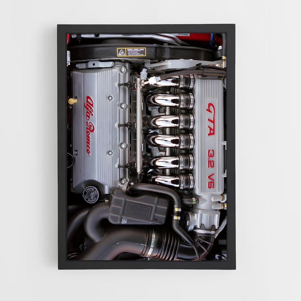 Poster Redline Power – affiche Alfa Romeo (vue 2)